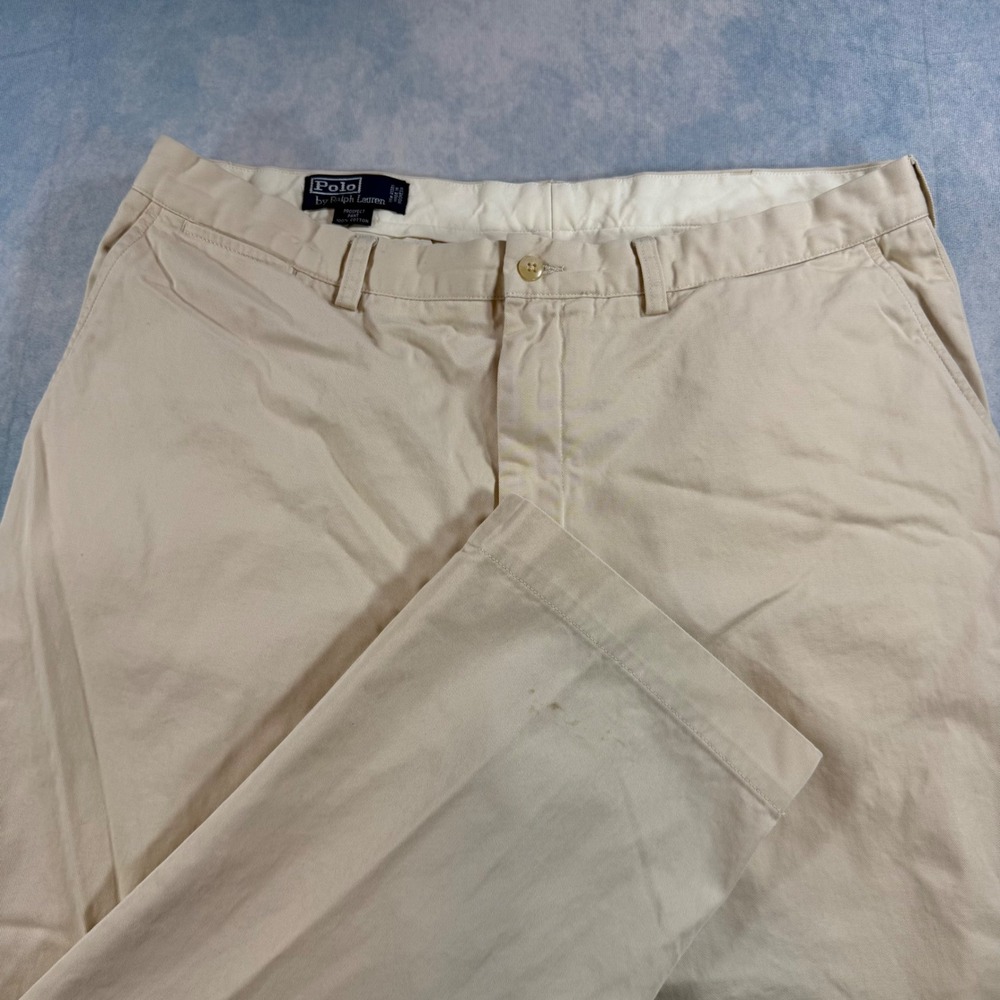Polo Ralph Lauren Prospect Pant Mens 38x30 Tan Good Cotton Chino Straight Leg
